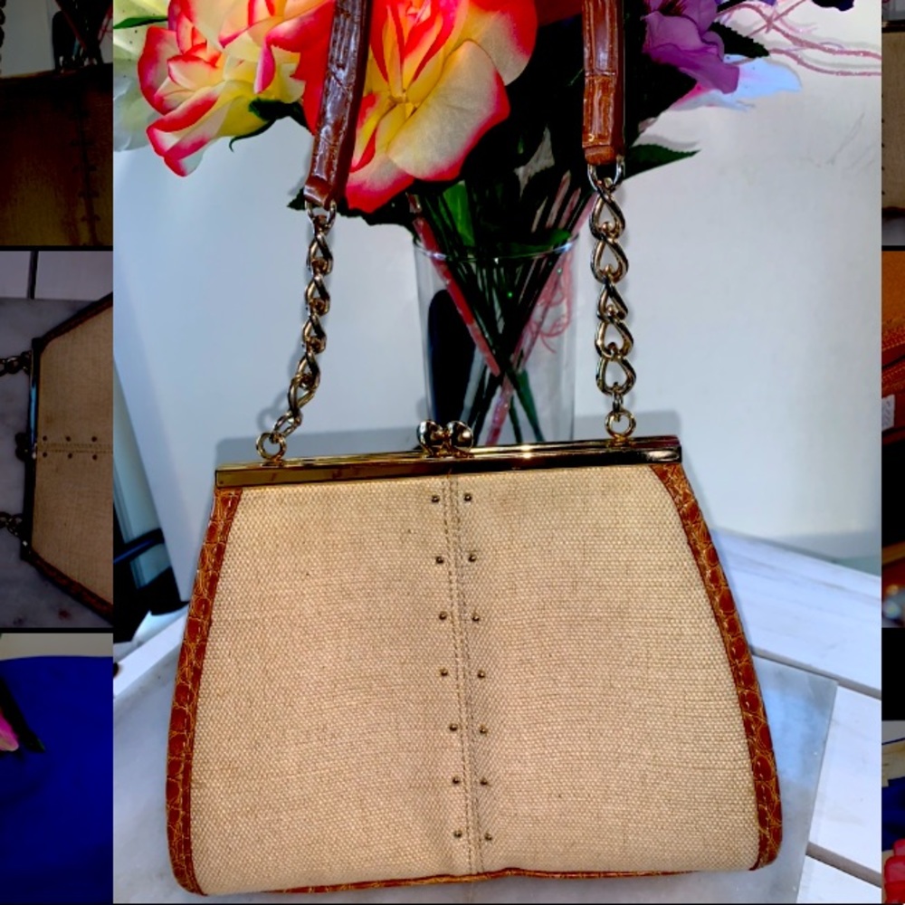 Clasp Clutch Purse With reptile